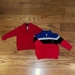 LOT OF 2 Boys Ralph Lauren 18-24 Month Sweaters